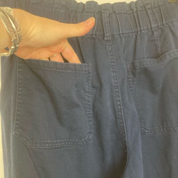 Time and Tru brushed twill trousers w/ elastic high waist Annie Hall vibes - Picture 5 of 8